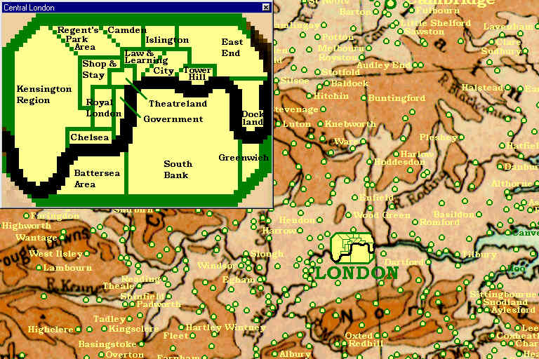 Map and London diagram